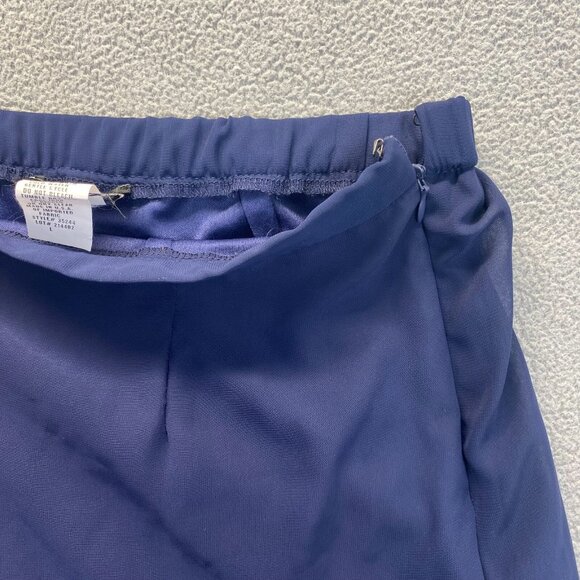 S.Levine‎ Women Zipper Pants Size Large Blue Stretch USA Made,Wide Leg - Picture 11 of 15